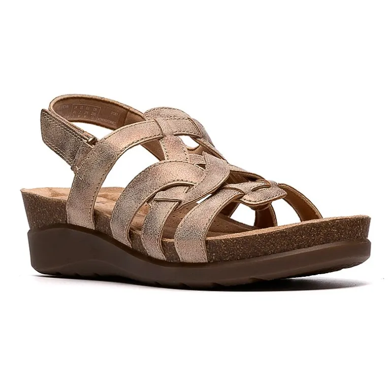 Clarks Womens Calenne Gracie Wedge Sandals