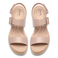 Clarks Womens Diaz Rose Wedge Sandals