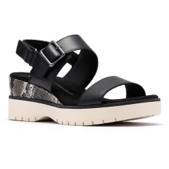 Clarks Womens Diaz Rose Wedge Sandals