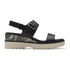 Clarks Womens Diaz Rose Wedge Sandals