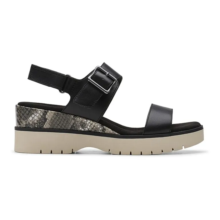 Clarks Womens Diaz Rose Wedge Sandals