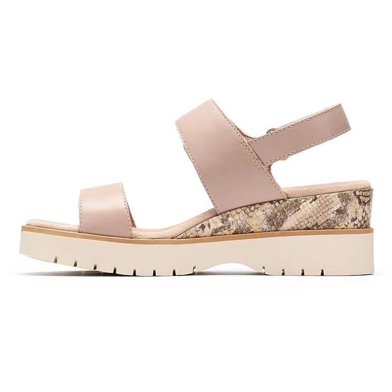 Clarks Womens Diaz Rose Wedge Sandals