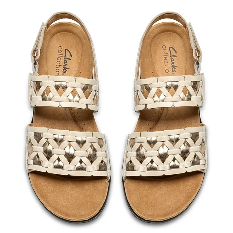 Clarks Womens Laurieann Lily Adjustable Strap Flat Sandals