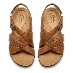 Clarks Womens Laurieann Mae Adjustable Strap Flat Sandals