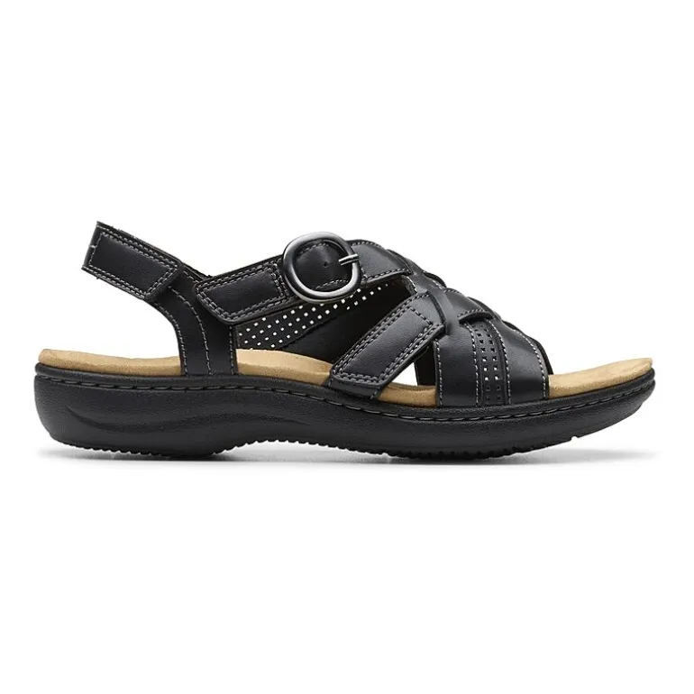 Clarks Womens Laurieann Mae Adjustable Strap Flat Sandals