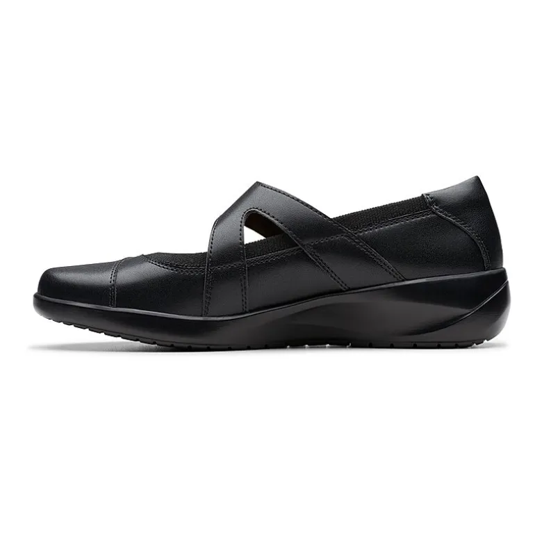 Clarks Womens Round Mary Jane Shoes