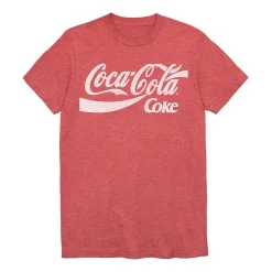 Classic Coca Cola Mens Crew Neck Short Sleeve Regular Fit Graphic T-Shirt