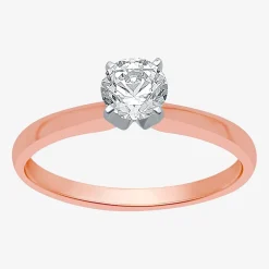 Classic Collection 1/2 CT. Lab-Grown (G / SI1-SI2) Diamond Round Solitaire Engagement Ring in 10K or 14K Gold