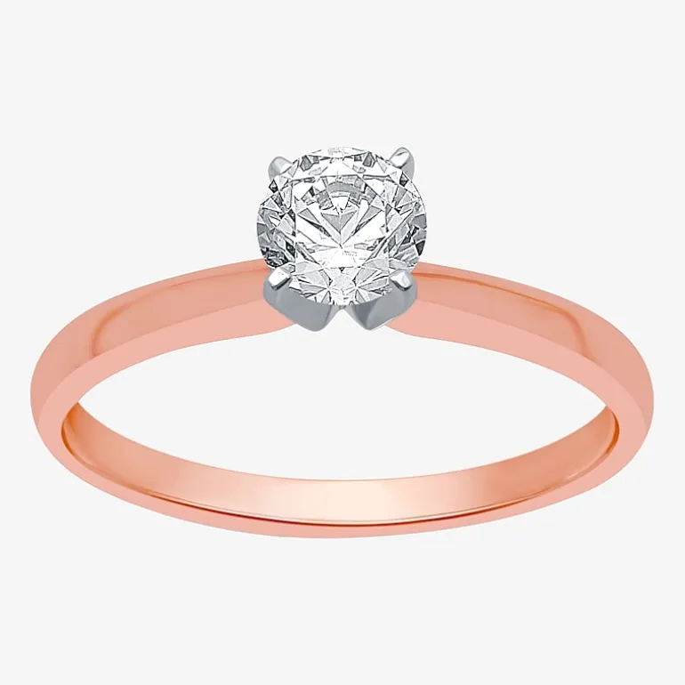 Classic Collection 1/2 CT. Lab-Grown (G / SI1-SI2) Diamond Round Solitaire Engagement Ring in 10K or 14K Gold