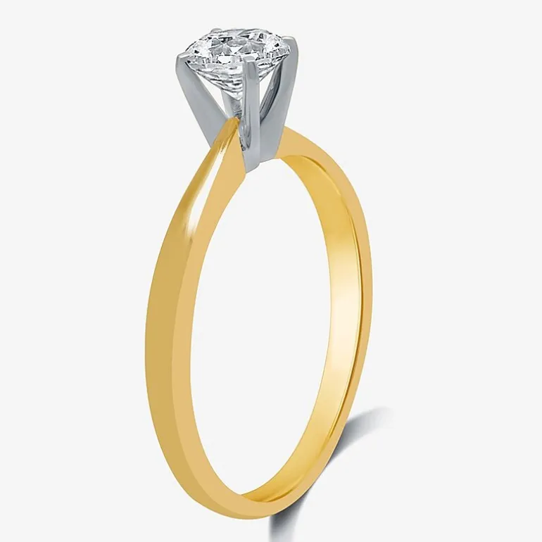 Classic Collection 1/2 CT. Lab-Grown (G / SI1-SI2) Diamond Round Solitaire Engagement Ring in 10K or 14K Gold