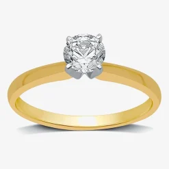 Classic Collection 1/2 CT. Lab-Grown (G / SI1-SI2) Diamond Round Solitaire Engagement Ring in 10K or 14K Gold