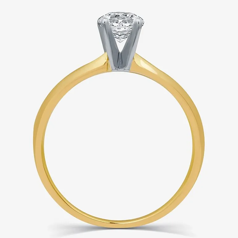 Classic Collection 1/2 CT. Lab-Grown (G / SI1-SI2) Diamond Round Solitaire Engagement Ring in 10K or 14K Gold