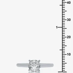 Classic Collection 1 CT. Natural Diamond Round Solitaire Engagement Ring in 10K Gold
