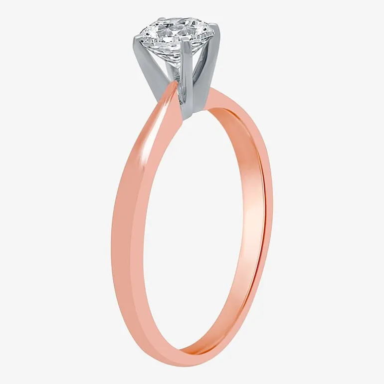 Classic Collection 1/2 CT. Natural Diamond Round Solitaire Engagement Ring in 10K Gold