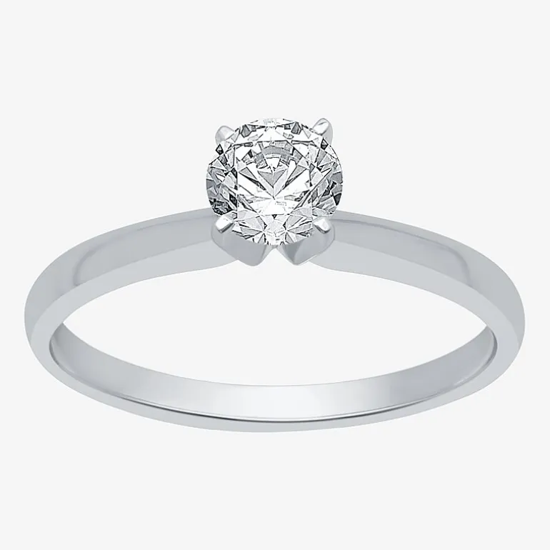 Classic Collection 1/2 CT. Natural Diamond Round Solitaire Engagement Ring in 10K Gold