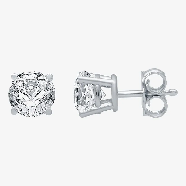 Classic Collection 1 CT. T.W. Natural White Diamond 10K Gold 5.2mm Stud Earrings