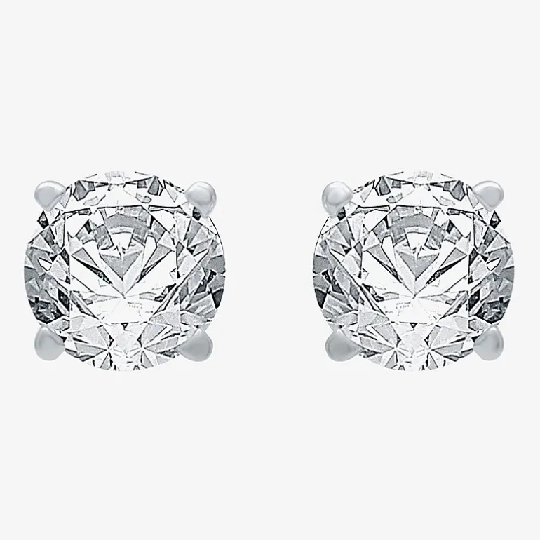 Classic Collection 1 CT. T.W. Natural White Diamond 10K Gold 5.2mm Stud Earrings