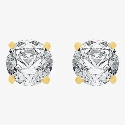 Classic Collection 1 CT. T.W. Natural White Diamond 10K Gold 5.2mm Stud Earrings