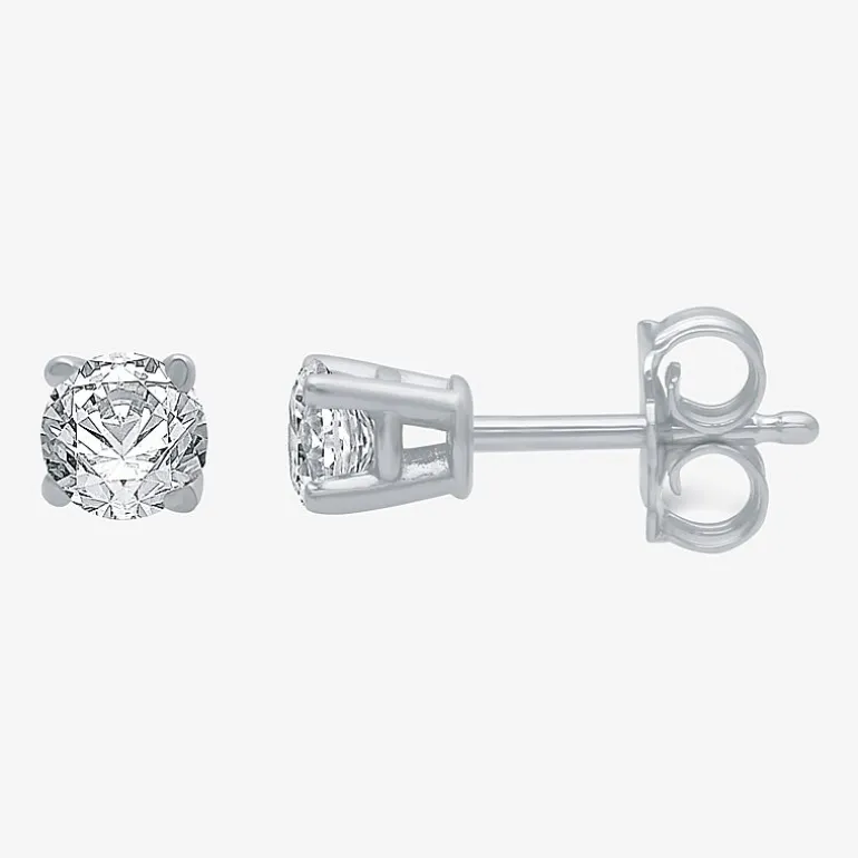 Classic Collection 1/4 CT. T.W. Natural White Diamond 10K Gold 3.2mm Stud Earrings