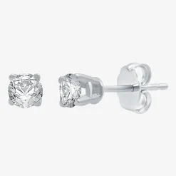 Classic Collection 1/4 CT. T.W. Natural White Diamond 10K Gold 3.2mm Stud Earrings
