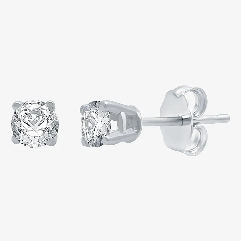 Classic Collection 1/4 CT. T.W. Natural White Diamond 10K Gold 3.2mm Stud Earrings