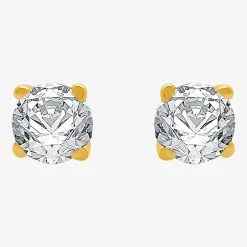 Classic Collection 1/4 CT. T.W. Natural White Diamond 10K Gold 3.2mm Stud Earrings