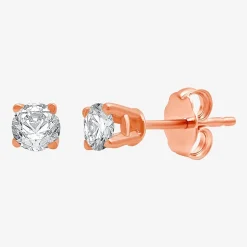 Classic Collection 1/4 CT. T.W. Natural White Diamond 10K Gold 3.2mm Stud Earrings
