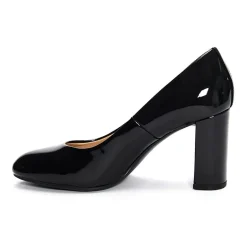 CL by Laundry Lofty Womens Round Closed Toe Block Heel Pumps