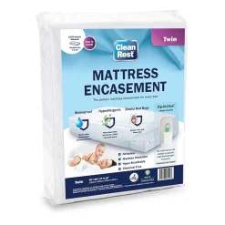 CleanRest Zippered Bed Bug Blocker Dust Mite Barrier Breathable Mattress Encasement