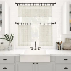 Clean Window Aya 2-pc. Rod Pocket Window Tier