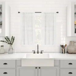 Clean Window Aya 2-pc. Rod Pocket Window Tier