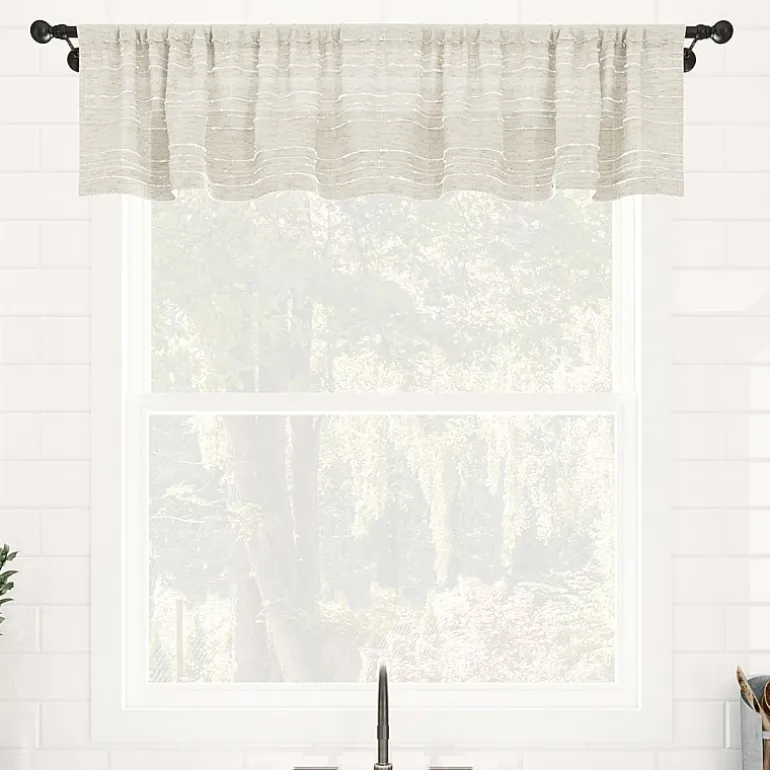 Clean Window Aya Rod Pocket Tailored Valance