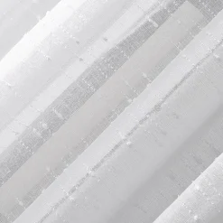 Clean Window Clean Window Textured Slub Stripe Rod Pocket Sheer Single Curtain Panel