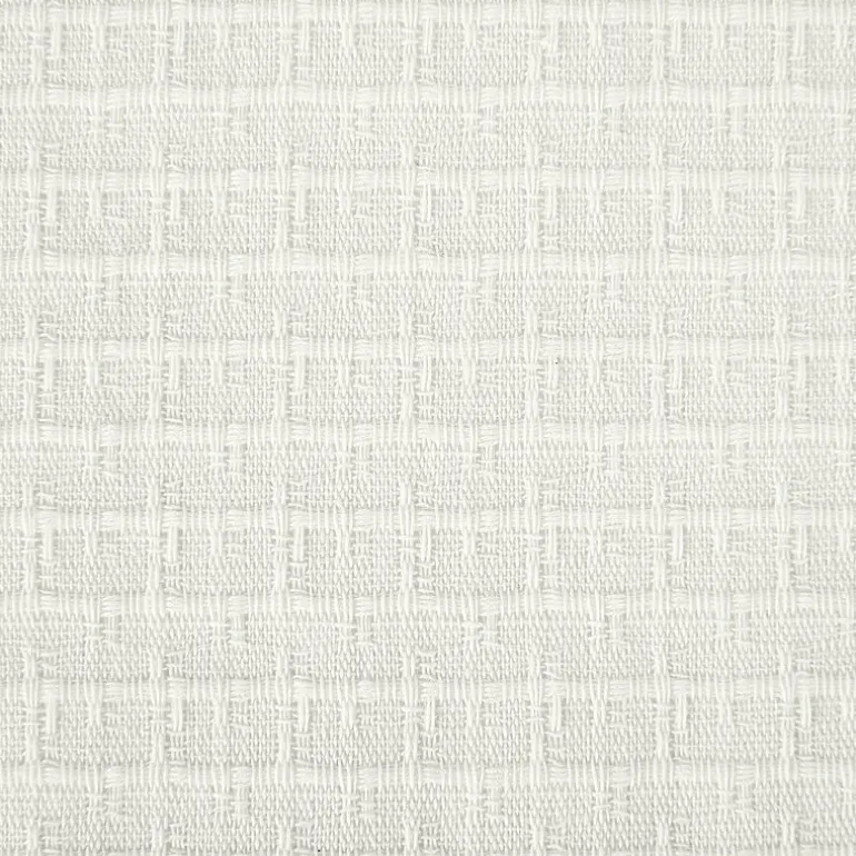Clean Window Waffle Texture Anti-Dust Rod Pocket Light-Filtering Single Curtain Panel