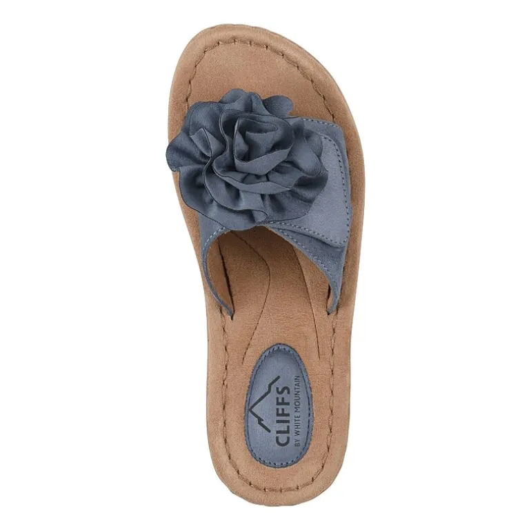 Cliffs By White Mountain Womens Casmyn Slide Sandals