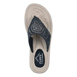 Cliffs by White Mountain Womens Cienna Slide Sandals