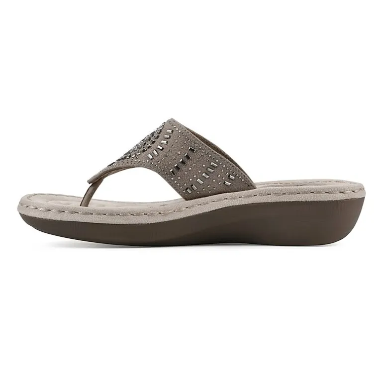Cliffs by White Mountain Womens Cienna Slide Sandals