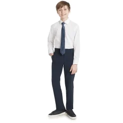 Collection By Michael Strahan Big Kid Boys Long Sleeve Spread Collar Shirt + Tie Set