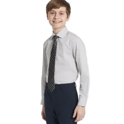 Collection By Michael Strahan Big Kid Boys Long Sleeve Spread Collar Shirt + Tie Set