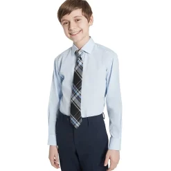 Collection By Michael Strahan Big Kid Boys Long Sleeve Spread Collar Shirt + Tie Set