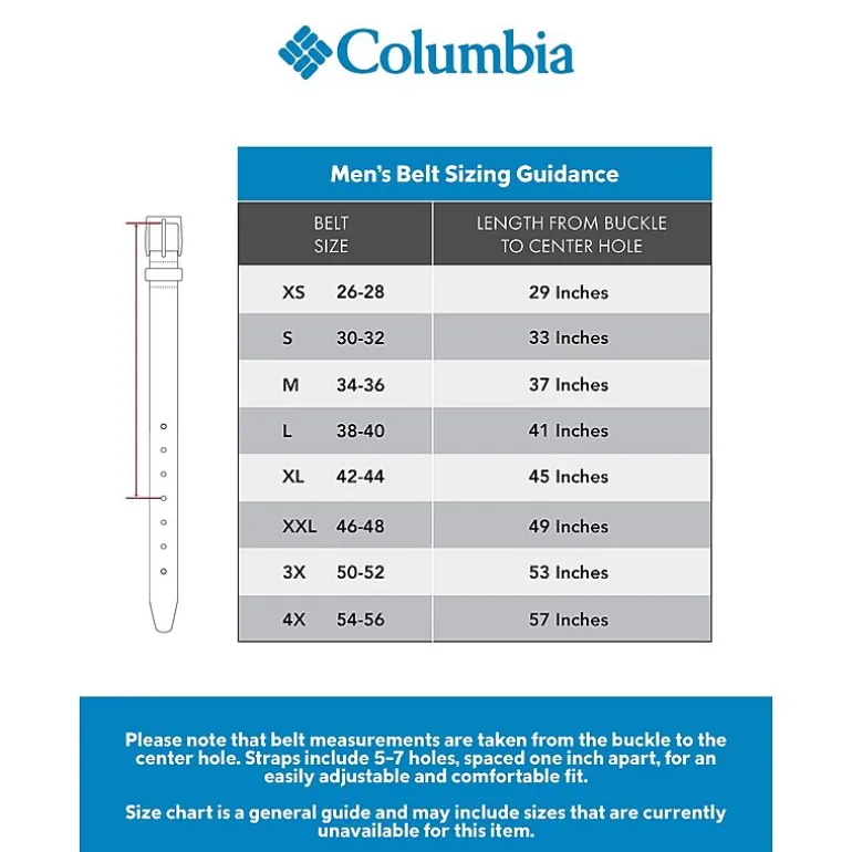 Columbia Double Keeper Mens Belt