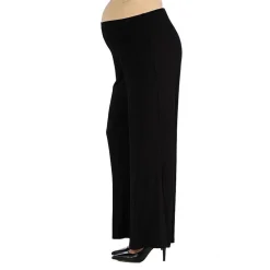 24/7 Comfort Apparel Comfortable Solid Color Palazzo Pant