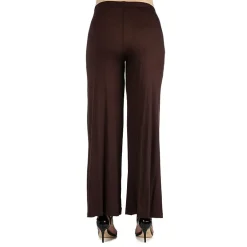 24/7 Comfort Apparel Comfortable Solid Color Palazzo Pant