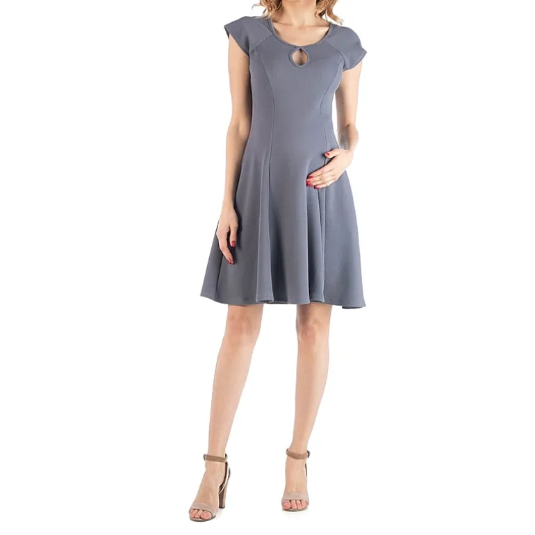 24/7 Comfort Apparel Dress with Keyhole Neck