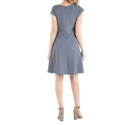 24/7 Comfort Apparel Dress with Keyhole Neck