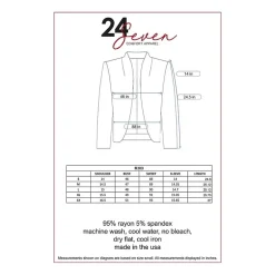 24/7 Comfort Apparel 3/4 Length Sleeve Open Cardigan