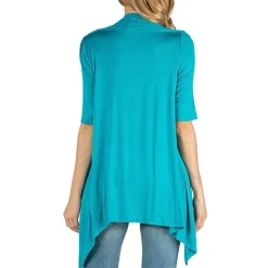 24/7 Comfort Apparel Loose Fit Open Front Cardigan