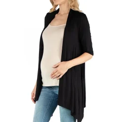 24/7 Comfort Apparel Loose Fit Open Front Cardigan