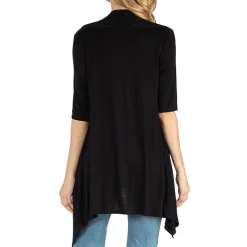 24/7 Comfort Apparel Loose Fit Open Front Cardigan