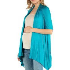 24/7 Comfort Apparel Loose Fit Open Front Cardigan